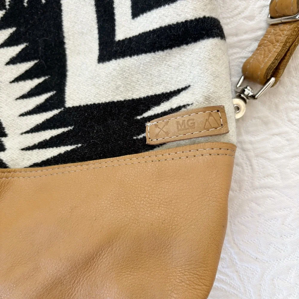 Mercy Grey Design Co Leather Bottom Convertible Backpack Shoulder Bag